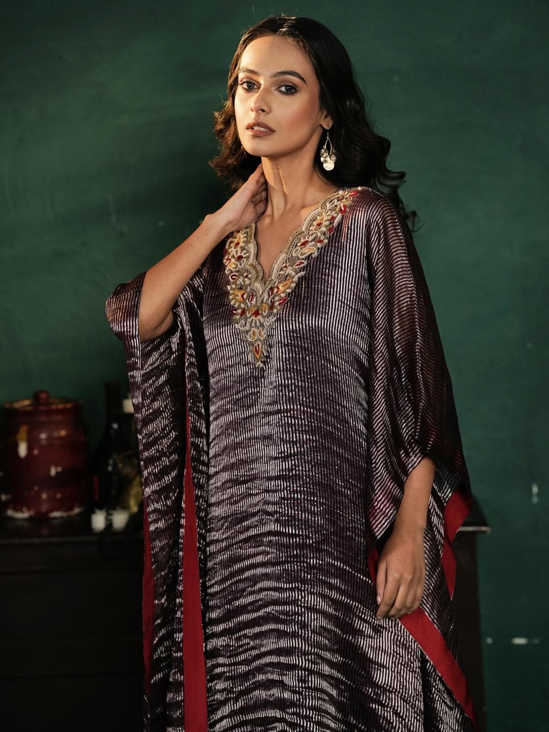 Embroidered Silk Set