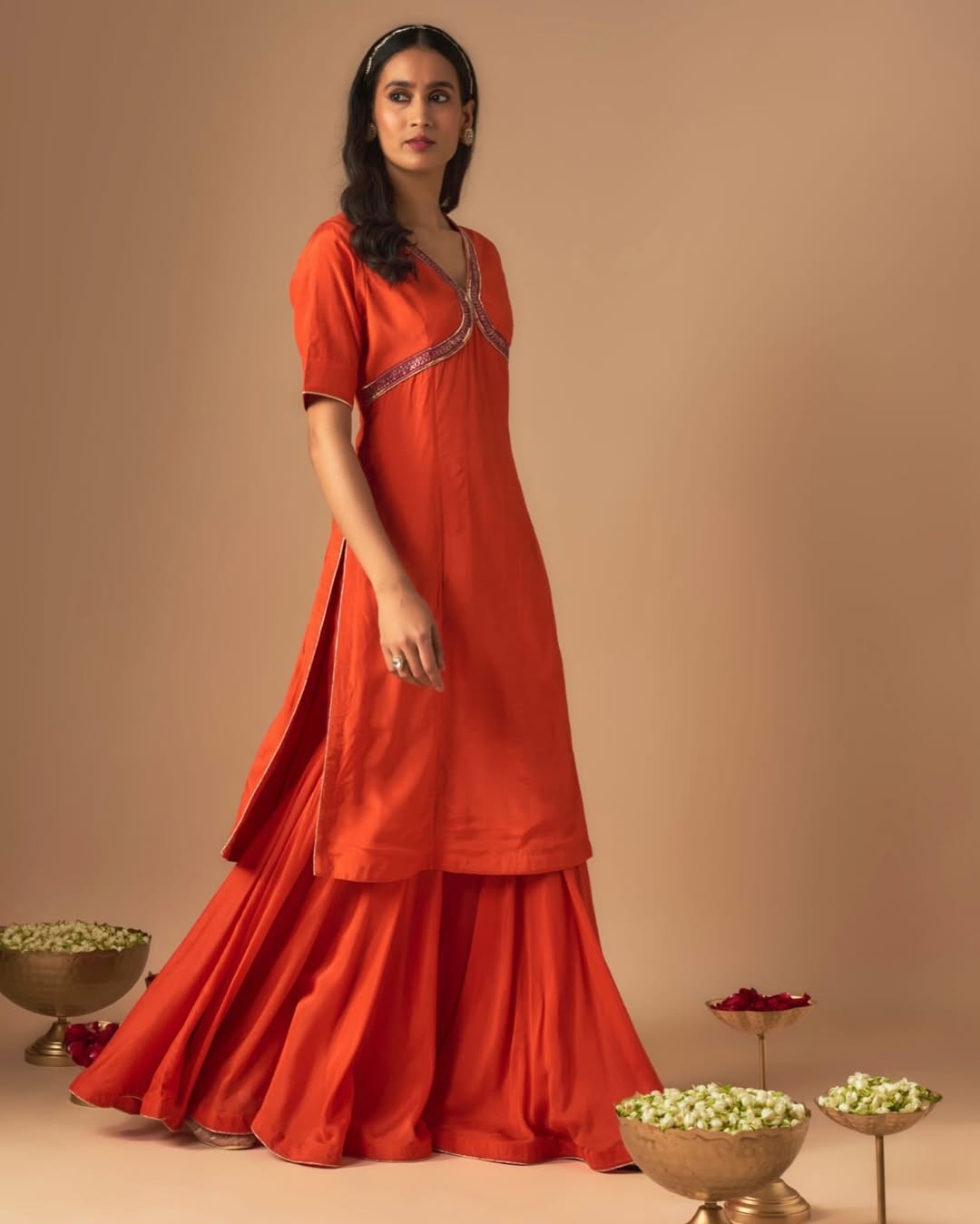 Royal Vermillion Sharara